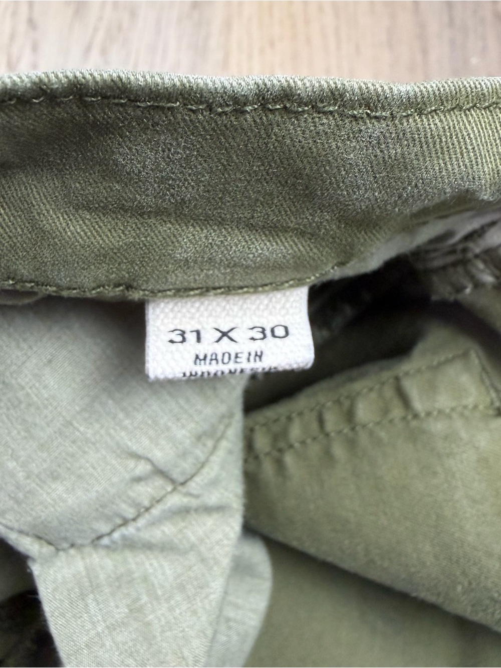 Flint & Tinder Pants Pants Mens size 31x32 Green Chino Classic Straight Fit - Picture 6 of 11